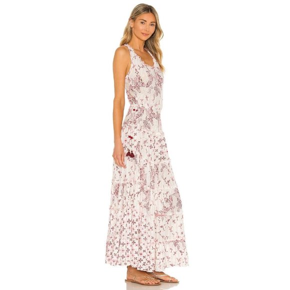 Poupette St Barth Katie Maxi Dress in Pink Parrot Batik Rambo size Small - Picture 12 of 12